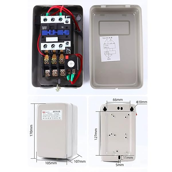 MAGNETIC MOTOR STARTER 3 PHASE SINGLE PHASE MAGNETIC STARTER 5 HP 220/240V ELECTRIC MOTOR STARTER(FOR AIR COMPRESSOR)