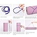 Non Slip Yoga Mat, LetsFunny Thick Eco Friendly Large Yoga Mats with Carrying Strap for Women,Men - 1/4-Inch SGS Certified TPE Exercise Anti-Tear Workout Mat for Pilates Yoga Fitness