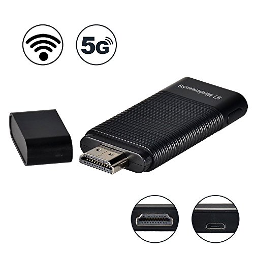 Mirascreen 5ghz wifi display dongle 1080p hdmi converte…