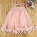 puseky Flower Girl Dress Sleeveless Bowknot Children Tulle Tutu Ball Gown Casual Party Dress