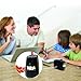 WOA Electric Pencil Sharpener Handheld Automatic Desk and Classroom Supply, USB and Battery Operated, Heavy Duty Helix Cutter Reduces Tip Breakage, Sharpens Lead and Colored Pencils - Black