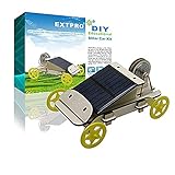 Extpro Wood Solar Car - DIY Assemble Toy Set Solar Powered Car Kit Science Educational Environment-Friendly Toys for Kids Students