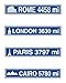 Beistle S54151AZ3, 12 Piece Travel Street Sign Cutouts, 4'' x 24''