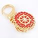 Fengshui Magic Fire Flaming Wheel Keychain Amulet Hanging Charm Anti Negative+ Free Red String Bracelet Sku:W1095