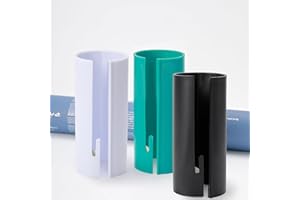 KEHOO 2024 New Christmas Wrapping Paper Cutter Tool Tube, Kraft Craft Paper Roll Sliding Line Cut Trimmer for Xmas Gift,Storage Holder & Dispenser W/Embedded Blade,Round Lip to Safer & Easier Cut（3 Pack）