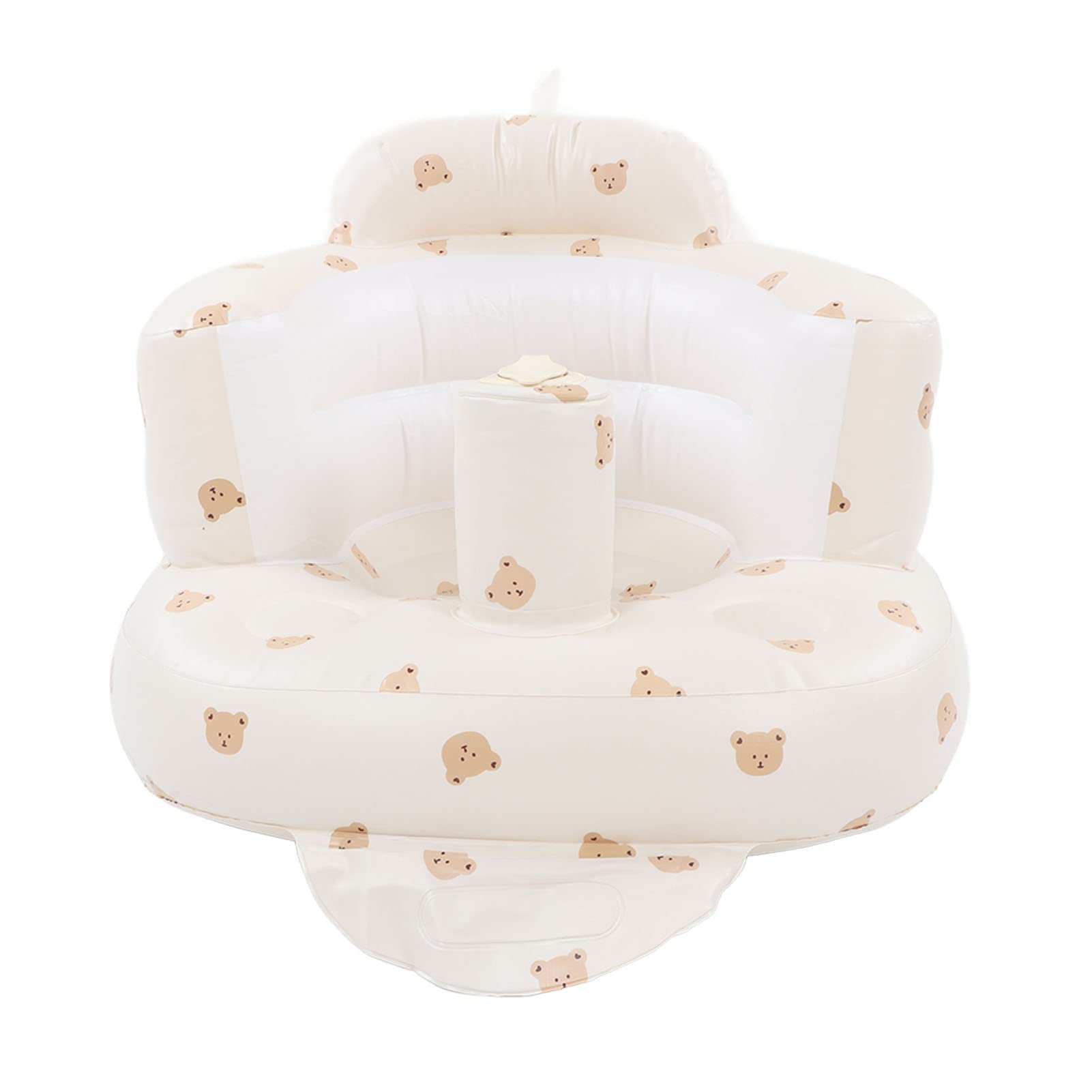 Inflatable Baby Seat, Baby Shower Chair Floor Seater Gifts Infant Back Support Sofa for Home Playing Dining Bathing Traveling