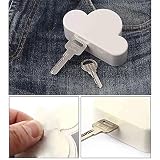 BestOfferBuy Novelty Cloud Shape Magnetic Magnets Key Holder Home White