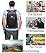 School Backpack BookBag For College Travel Hiking Fit Laptop Up to 15.6 Inch Water Resistant (Black)