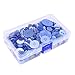 Supla 300 Pcs Blue Buttons Sewing Buttons Mixed Sizes Different Shapes Buttons Different Shades of Blue - Sewing Buttons