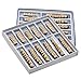 Oral Dentistry 168 Pcs Dental Complete Acrylic Resin Denture False Teeth for Halloween Horror Teeth 6 Sets Synthetic Resin Teeth Denture (1 Box)