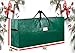 Christmas Tree Storage Bag Extra Large up to 9 ft Disassembled Artificial Xmas Tree is Durable Water Resistant Protection from Dirt Dust Bugs, etc. +Bonus Side Handles (Extra Large, Dark Green)