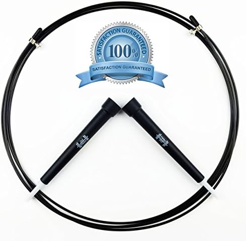 Firm Fit Crossfit Jump Rope - Adult Adjustable Speed Wire - Best for Workouts and MMA Exercise