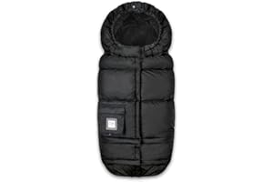 7 A.M. 7AM Enfant Stroller Blanket 212 - Adjustable Baby Car Seat Zipped Blanket for Babies Winter, Unisex Multi Purpose Fleece Lined Warm Hooded Toddler Footmuff Water Repellent | (6M - 4T)