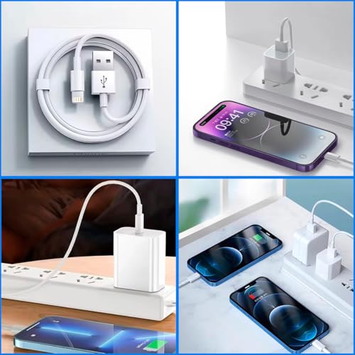 Cabo para Carregador Turbo, Compativel c/iPhone 6 7 8 X Xs 11 Se 12 Xr 13 14 Pro Max, Branco, Entrada USB, Reforçado, 1 Metro, Carregamento Rápido e Transferência de Dados