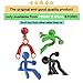 8pcs Refrigerator Fridge Magnetic Key Holder with Wall Climbing Man Design and Strong Magnet Holds Up to 1.4 lbs for Home Office Gift Decoration in Black Red Blue Green Yellow Pink