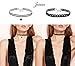 Sheismay 12 PCS Stretchy Material Choker Necklace Black White Charm Lace Chokers Tattoo Necklaces for Women Girls