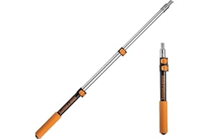 1.5-3 ft Long Paint Roller Extension Pole // Multi-Purpose Telescopic Extension Pole with Universal Twist-on Metal Tip // Lig