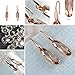 Austrian Crystal Rose Gold Oval Champagne Drill Collars