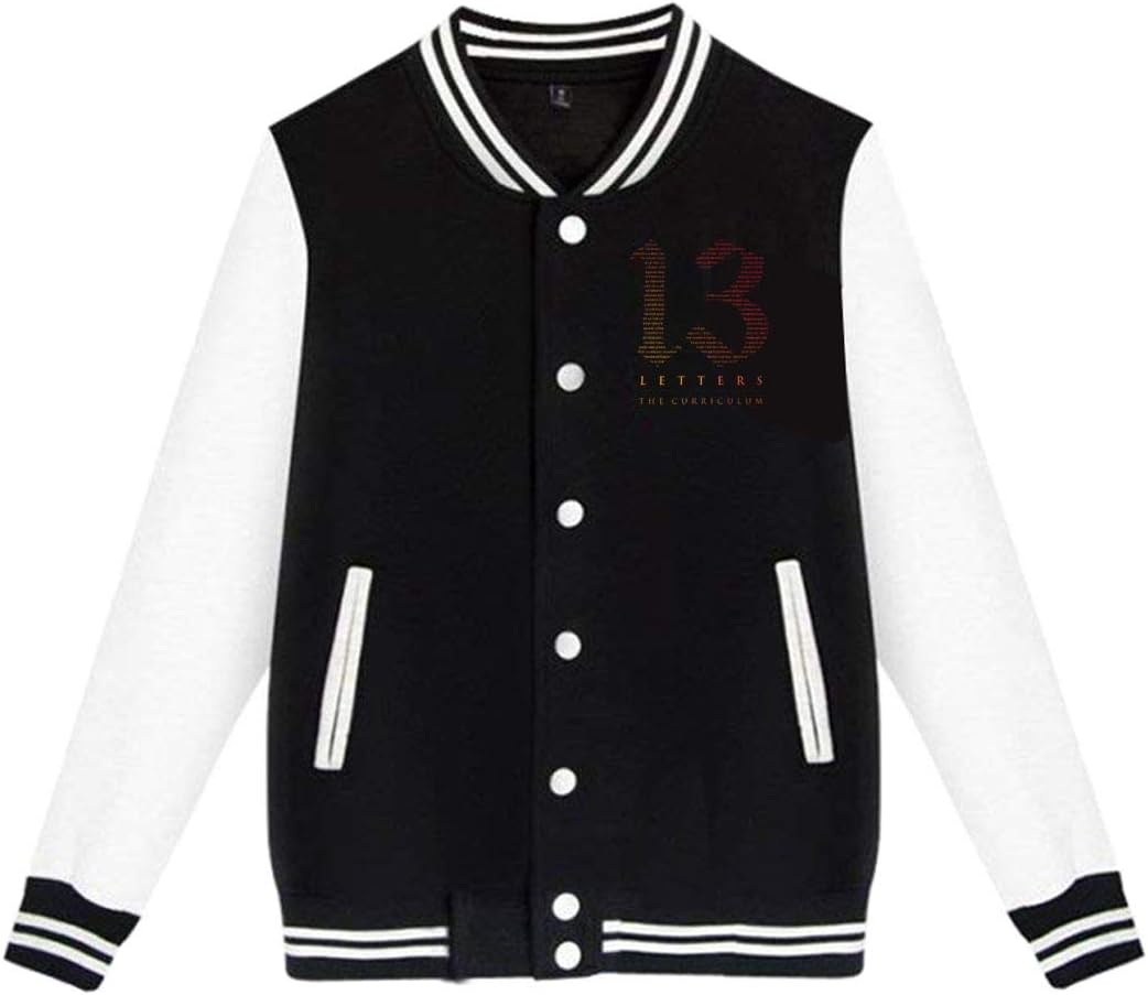 Kemeicle Men's Womens Baseball Jacket 116 Clique 13 Letters Sport Long Sleeve Varsity Jackets
