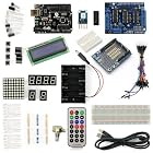 Kompatibel UNO R3 Starter Kit Mit 19 Basic Tutorial Projekts Für Anfänger (1602 LCD & Prototype Shield & L293D enthaltend)