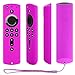 [2 Pack] Silicone Protective Case Compatible with Fire TV Stick 4K Remote (Blue and Purple)