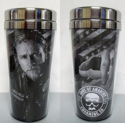 Fx Sons Of Anarchy Charlie Hunnam Jax Travel Mug 16oz Amazon Co Uk Kitchen Home