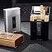 Cigarette Case Box with Electric Lighter, AUOKER 20PCS Metal USB Separable Rechargeable for Whole Package Cigarettes, Flameless Windproof with USB Cable
