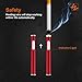 LORWING Mini Electric Lighter USB Rechargeable Windproof Flameless Safety Lighter Portable for Cigarettes with Gift Box (Red)