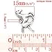 JGFinds Horse Charm Pendants for Equestrian Jewelry Making, Silver Tone, 95 Pack