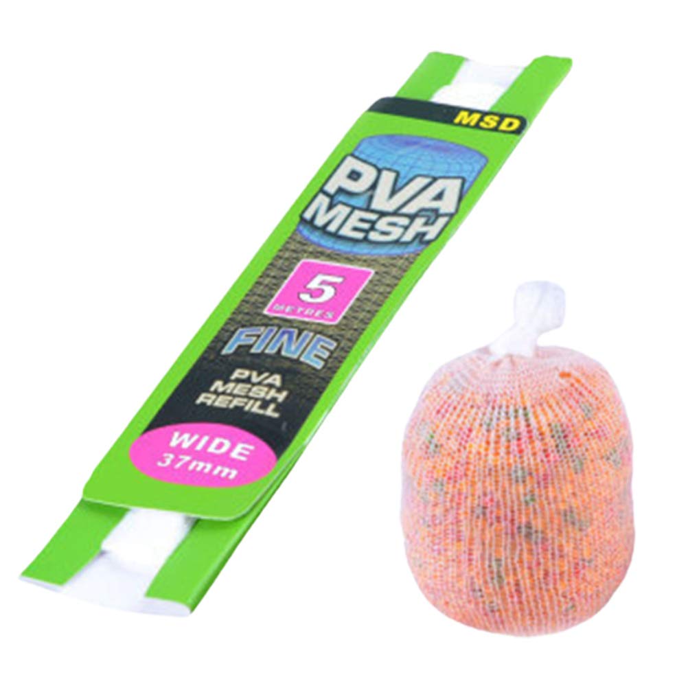 Sarari Carp Feeder Fishing Mesh, PVA Base Bait Water Soluble Efill Stocking Bag Plunger Stick Tube Protect Fish Net Fishing Tackle Accessories