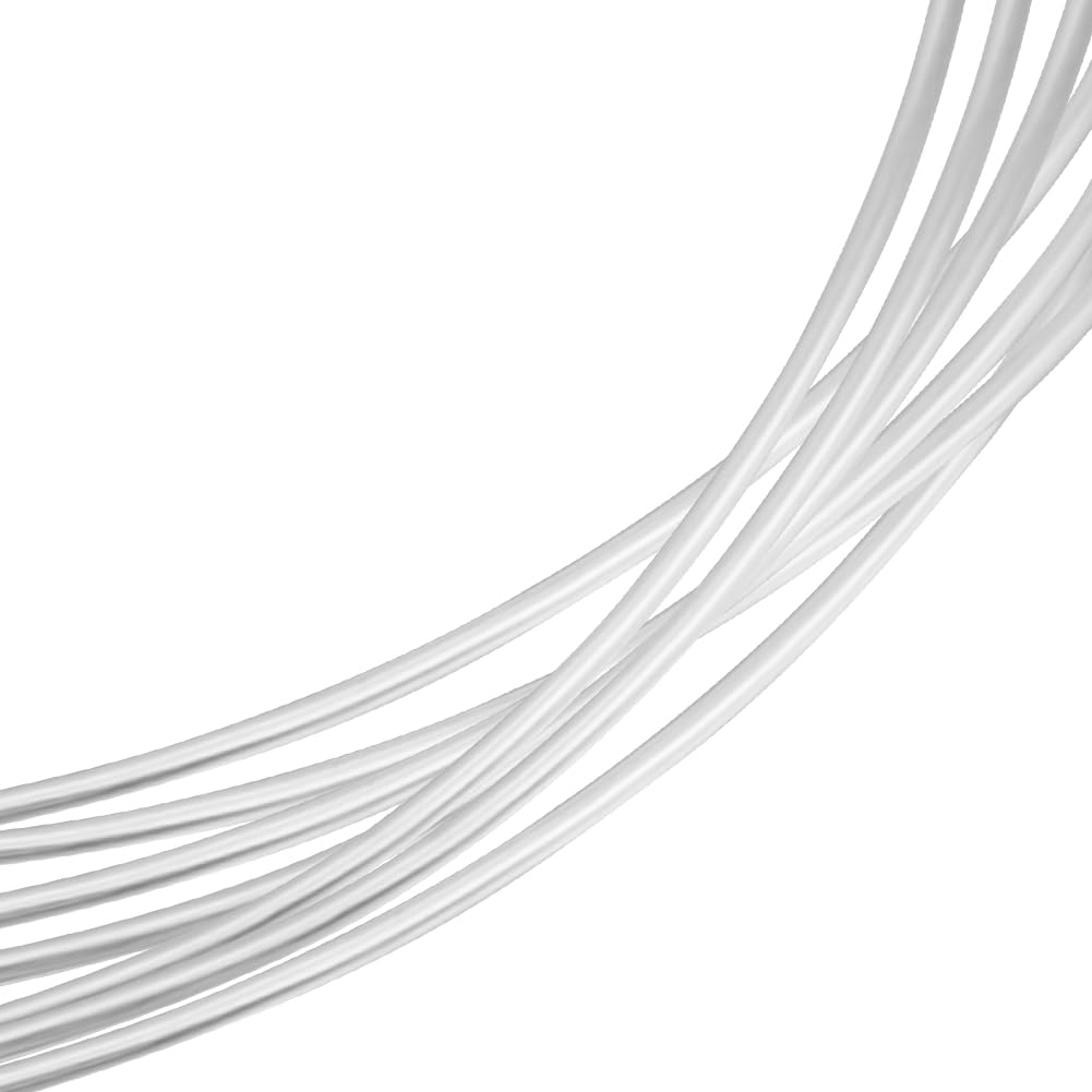 Beebeecraft 20 Gauge/0.8 mm Silver Wire 925 Sterling Silver 1M Round Dead Soft Craft Jewelry Wire with 2Pcs Suede Polishing Cloth for Wire Wrap DIY Jewellery