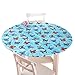 Collections Etc. Patterned Fitted Table Cover with Soft Flannel Backing and Durable Wipe-Clean Vinyl Construction, Butterflies, Oval