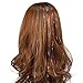 Hair Tinsel Strands 47 Inches Sparkling Shiny Hair Tinsel Extensions 12 Colors (1800 Pieces)