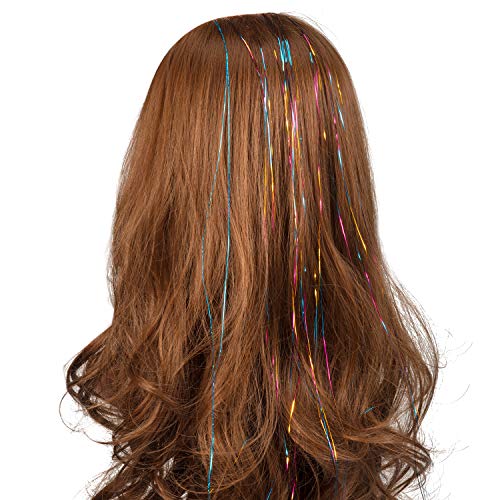 4 Tatuo+Tinsel+Strands+Sparkling+Extensions