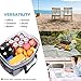 Lifewit 30L (50-Can) Soft Collapsible Cooler Bag Lunch Bag Box, Insulated Travel Bag, Soft-Sided Cooling Bag for Beach/Picnic/Camping/BBQ, Grey