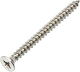 ForgeFix 5.0 x 60mm Single Thread Screws A2 Stainless Steel Box 100 view 3