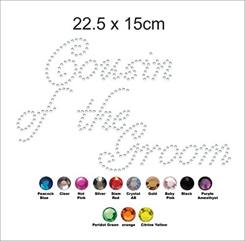 Cousin of The Groom Rhinestone Diamante Iron On Transfer - Custom Crystal Hotfix Personalised Applique/Motif Fancy 1A Style