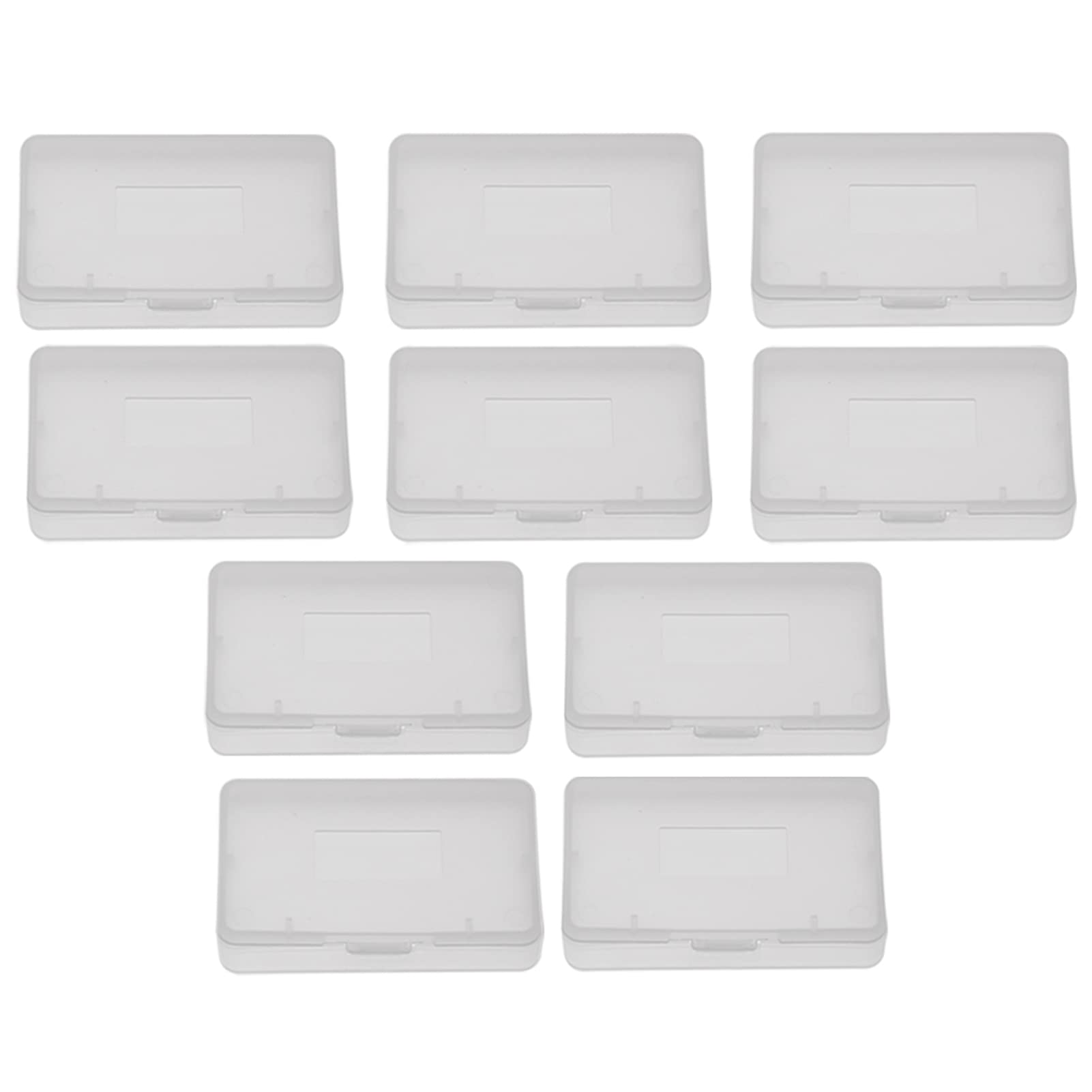 Haosie 10PCS Game Cartridge Case Box, Transparent Anti Dust Cover Storage Box, Game Card Case Compatible with Nintendo Game Boy Advance GBA (2.6 X1.6X 0.3in)