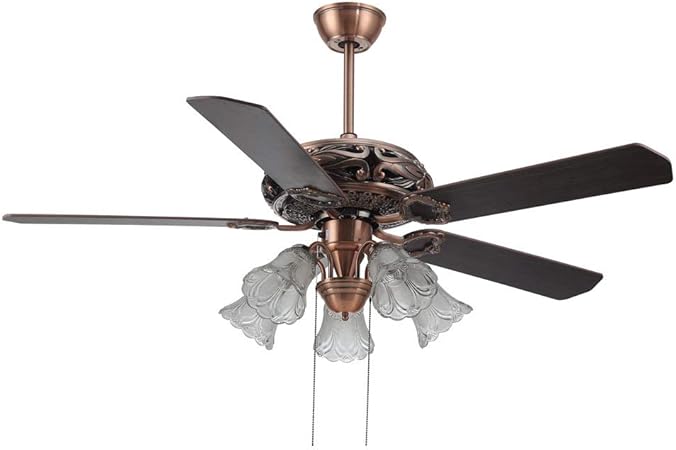 Jsauto 52 Inch Brown Retro Designer Ceiling Fan Santa Pepeo With