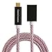 CableCreation USB C Extension Cable 10Gbps, 3.3ft USB 3.1 Type C Male to Female Extension Cable(3A), Support 4K Video Audio Transfer, Compatible with MacBook Pro, Note 8 etc., 1M/Red and White