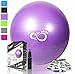 Live Infinitely Exercise Ball (55cm-95cm) Extra Thick Professional Grade Balance & Stability Ball- Anti Burst Tested Supports 2200lbs- Includes Hand Pump & Workout Guide Access