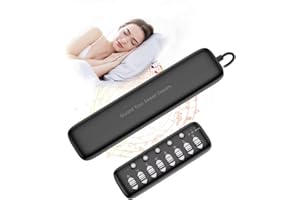 HOSTENA Pillow Speaker for Sleeping, Mini Under Pillow Speaker Bluetooth with Volume Control& Wireless Bone Conduction Pillow Speaker White Noise Machine with 8 Soothing Sounds