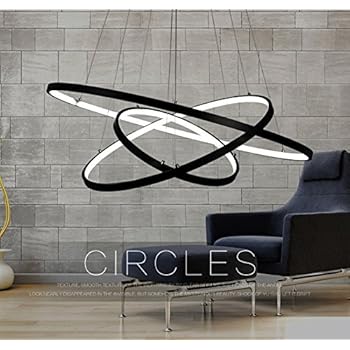 Siljoy Black Three Rings (16 - 24 - 32 Inches) Modern ...