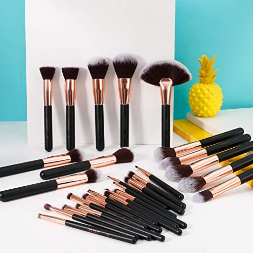 image for Docolor Makeup Brushes 28 Piece Professional Makeup Brush Set Premium 