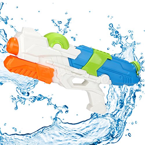 Young Choi's Kids Water Gun Beach Sand Toys, 2 Pack Water Gun Large Size Water Soaker Blaster for All Age Kids (2 in 1 Set Water Gun Toy)