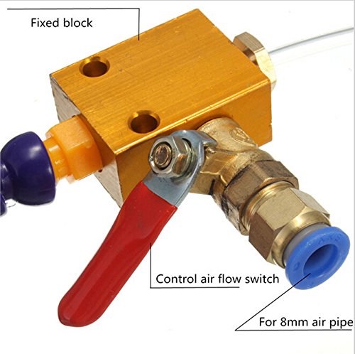 Mist Coolant Lubrication Spray System For 8mm Air Pipe CNC Lathe Milling Drill