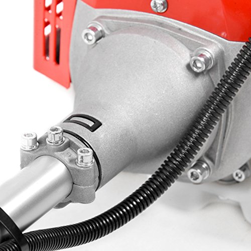 HECHT 2-Takt Benzin Motorsense Freischneider Rasentrimmer mit 3-Zahn Messer 255mm und Doppel Faden Spule 430mm – 0,9 kW… – Bild 5