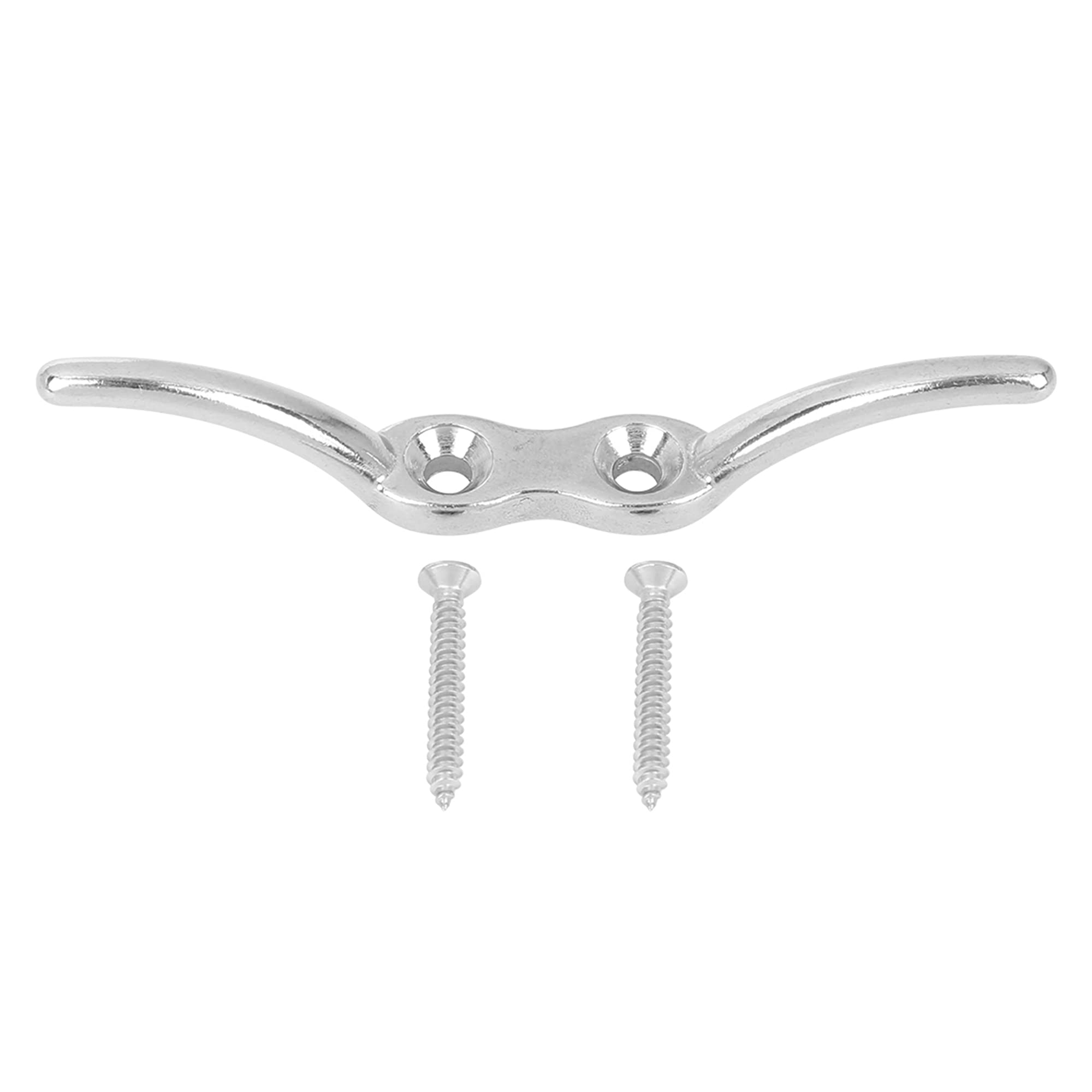 X AUTOHAUX 316 Stainless Steel Boat Deck Flagpole Cleat Hook Set