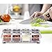 TOAO 4 Piece Separable Acrylic Spice Rack Jars & Rack, Spice Container,Seasoning Box Spice Pots with Spoons-Storage Container Condiment Jars--New Update Independent Cover and Non-slip Rubber