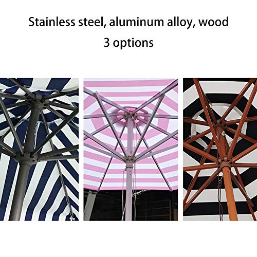 Wsaman 2,7 M / 8,9 ft Gartenschirm Schutz im Freien Sonnenschirm, Octagonal Strandschirm mit 8-Ribs Einfache Montage… – Bild 4